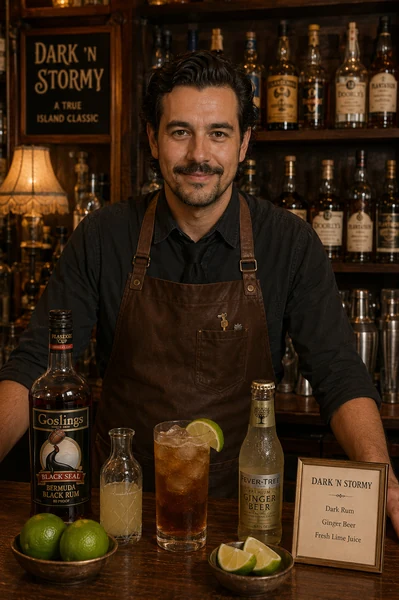 Portrait de Barman des Bermudes